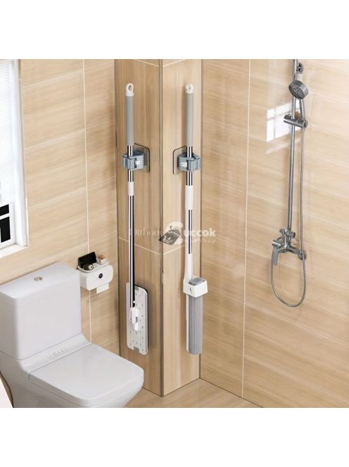 Könnyen Szerelhető Felmosó és Seprű Tartó