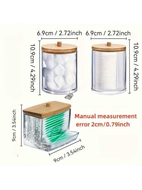 3 darabos törlőkendő-adagoló készlet ablakos fedőkkel