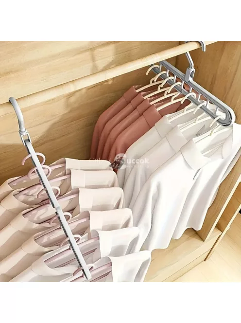 Többlyukú Vállfa tároló fogas