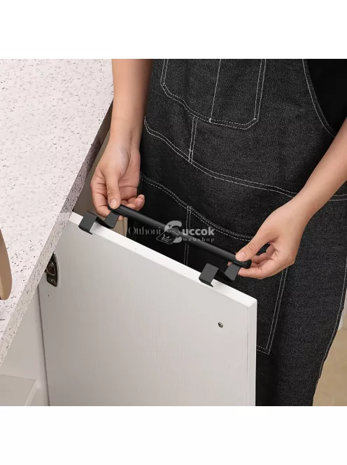 Rozsdamentes acél törülközőtartó, fürdőszobaajtóra akasztható tartó