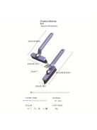 Multifunkciós 360°-ban forgatható tisztítókefe kemény sörtékkel