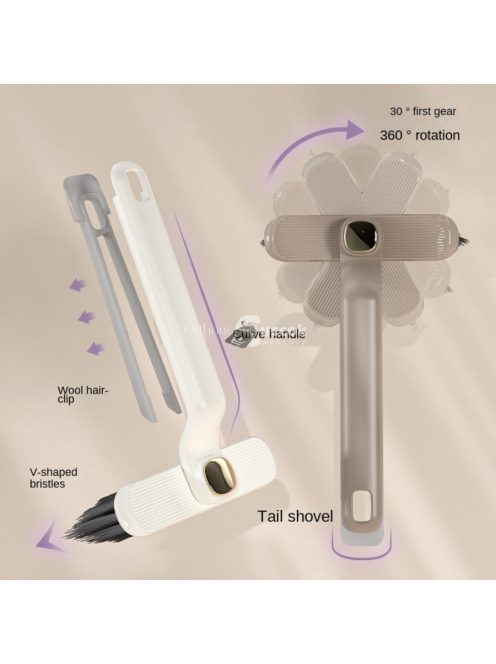 Multifunkciós 360°-ban forgatható tisztítókefe kemény sörtékkel