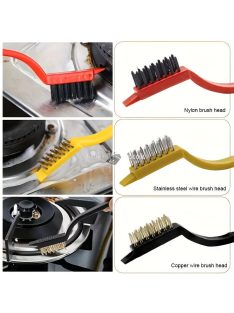   6 részes konyhai tisztítókészlet – Fém és műanyag kaparó és kefe,