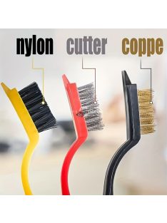   6 részes konyhai tisztítókészlet – Fém és műanyag kaparó és kefe,