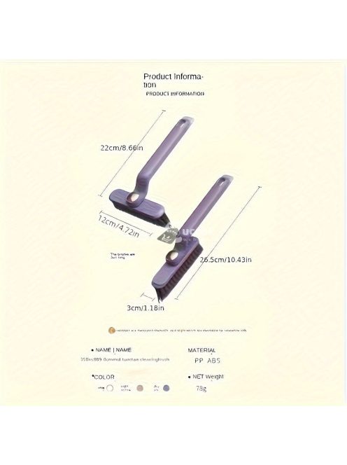 Csempetisztító Kefe Szett Fürdőszobához, Konyhához, WC-hez 360°-ban Forgó Fejjel