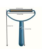 Kétoldalas szöszeltávolító kefe