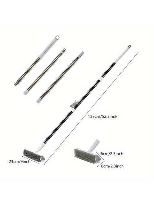 Forgó súrolókefe készlet hosszú nyéllel