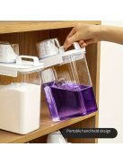 3db, Mosópor Tároló Doboz, Nagy Űrtartalmú Szappanos Műanyag Háztartási Vödör Tartály