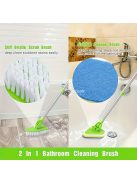 5 részes, kinyitható kád- és csempetisztító kefe készlet hosszú nyéllel