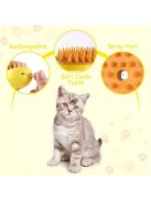 3 az 1-ben USB-s gőzkefe macskáknak és kutyáknak, szilikon háziállat-ápoló masszázs kefe