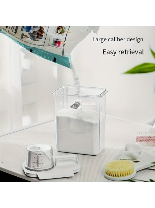 Mosópor és Szer Tároló Doboz Nagy Kapacitású Szappan Műanyag Háztartási Tároló