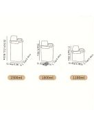 Mosópor és Szer Tároló Doboz Nagy Kapacitású Szappan Műanyag Háztartási Tároló