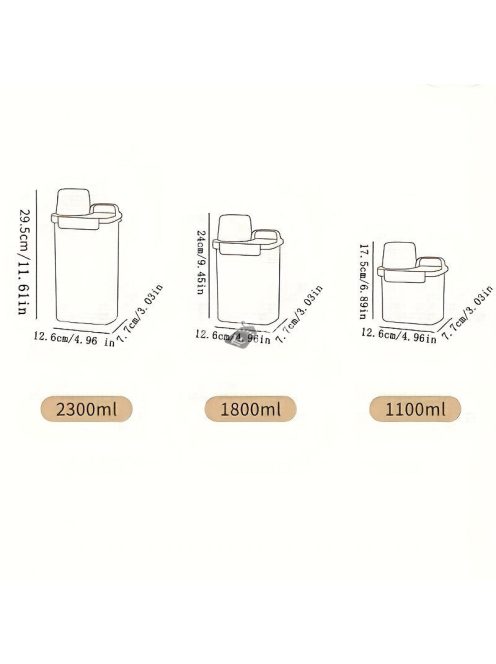 Mosópor és Szer Tároló Doboz Nagy Kapacitású Szappan Műanyag Háztartási Tároló