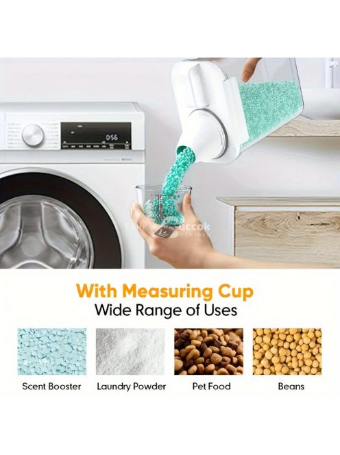 Mosópor és Szer Tároló Doboz Nagy Kapacitású Szappan Műanyag Háztartási Tároló