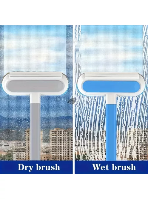 MagicFlex Ablaktisztító Kefe - Könnyű, Levehető és Kihúzható Nyéllel