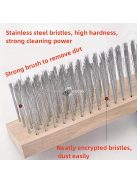 Rozsdamentes acél kemény sörtéjű kültéri tisztítókefe teraszhoz, fürdőszobához, medencéhez