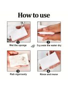 10db Varázsradír, hab tisztító párna, többfunkciós háztartási tisztító
