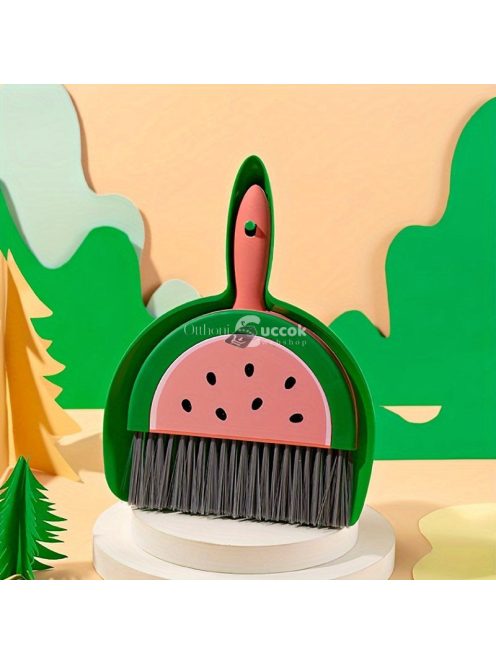 1 szett, mini tisztítókefe és szemeteslapát készlet