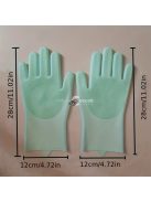 1 pár konyhai szilikon mosogatókesztyű