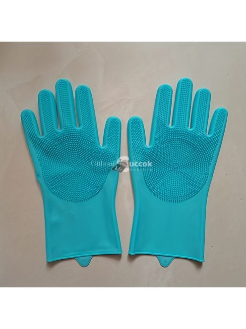 1 pár konyhai szilikon mosogatókesztyű