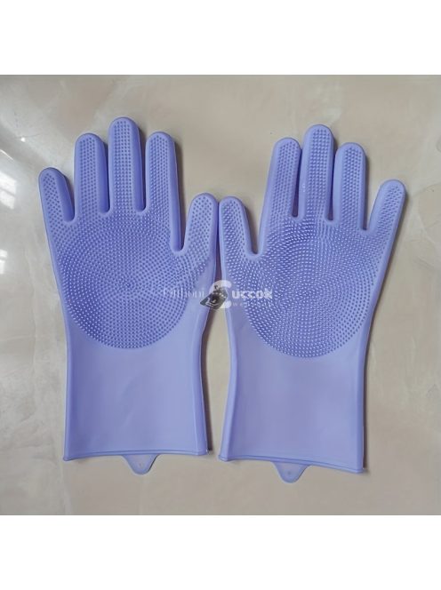 1 pár konyhai szilikon mosogatókesztyű