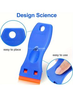   Készlet, Műanyag Borotvapenge-kaparók 10 Pengével - Festékeltávolító Kaparó, Ragasztóeltávolító Kaparó