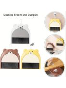 Aranyos medve mini seprű és szemeteslapát készlet