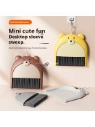 Aranyos medve mini seprű és szemeteslapát készlet