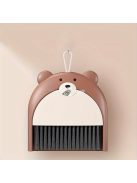 Aranyos medve mini seprű és szemeteslapát készlet