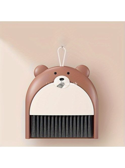 Aranyos medve mini seprű és szemeteslapát készlet