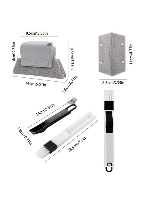 9 darab ablak tisztító kefekészlet 3 barázda résszel