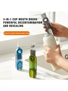 3 az 1-ben csésze, pohár tisztító kefe