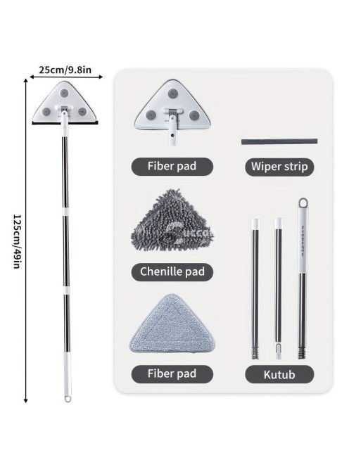Joybos 2-az-1-ben felmosó és ablaktisztító készlet - Hosszabbítható nyéllel