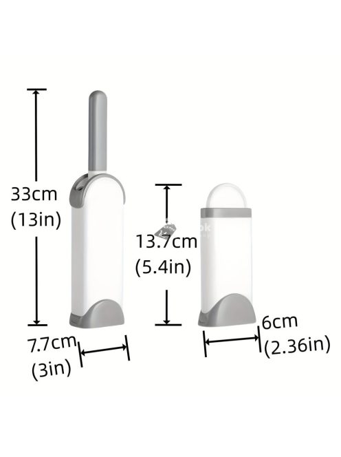 Szőrtelenítő kefe öntisztító tokkal