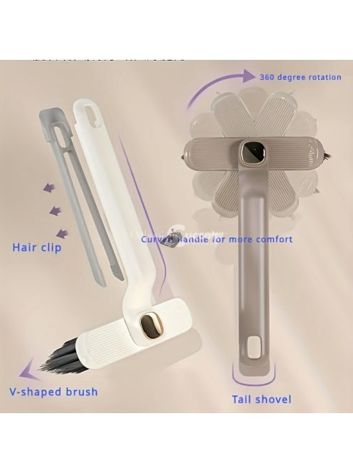 Egy darab Multifunkciós Forgatható Tisztítókefe kemény sörtékkel