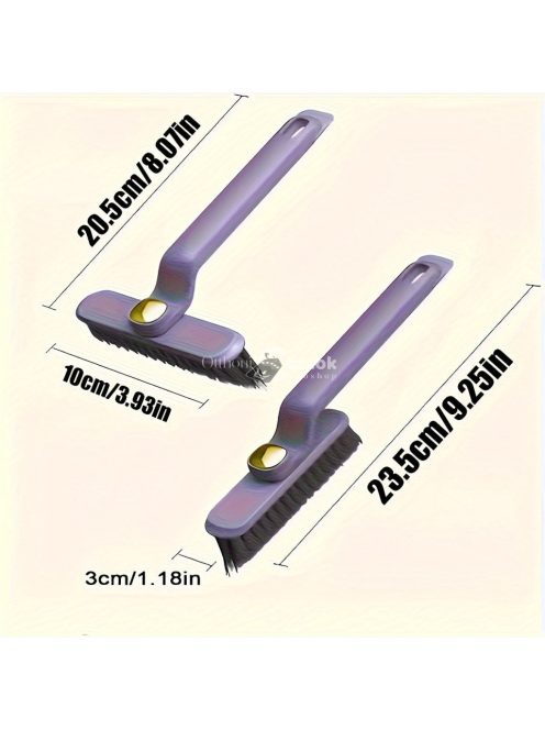 Egy darab Multifunkciós Forgatható Tisztítókefe kemény sörtékkel