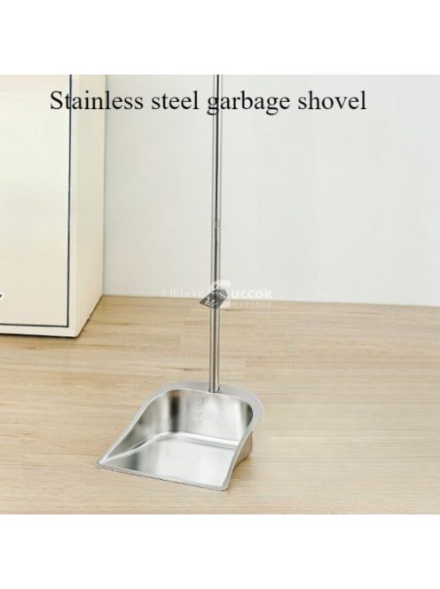 Rozsdamentes acél porlapát és seprű készlet