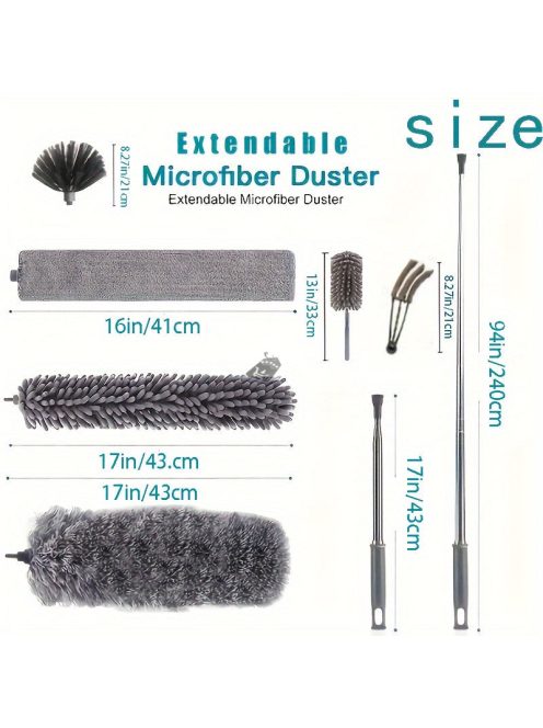 Mikroszálas Tisztító Hosszabbító Rúddal