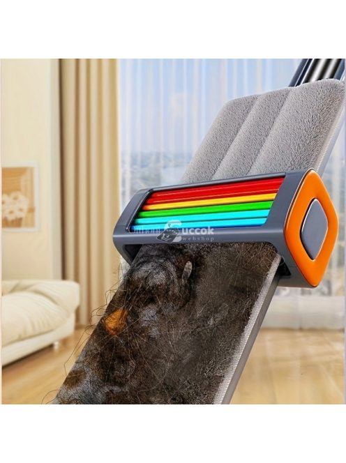 Rozsdamentes Acél Lapos Felmosó Tárolóval