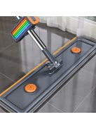 Rozsdamentes Acél Lapos Felmosó Tárolóval