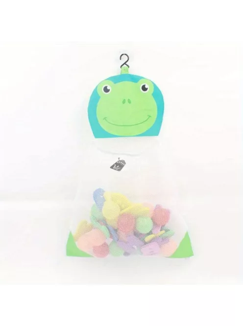 Nagy kapacitású játéktároló függő táska cipzárral