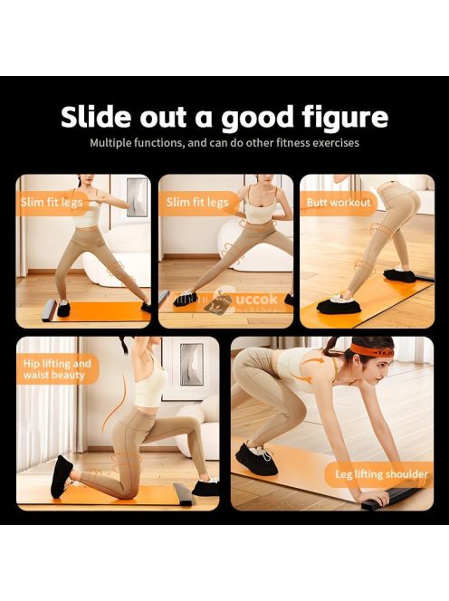 1.8 méter hosszú csúszópálya, beltéri gyorskorcsolya edző és fitnesz eszköz