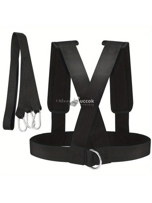 Erősítő szán, visszahúzó öv, fitnesz-ellenállás edzőpánt, gyorsaság és agility edző öv