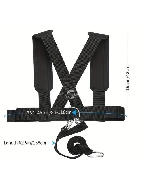Erősítő szán, visszahúzó öv, fitnesz-ellenállás edzőpánt, gyorsaság és agility edző öv