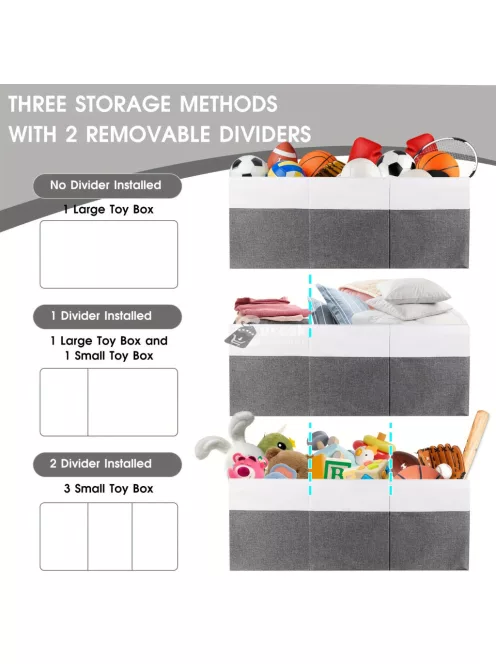 Extra nagy méretű játéktároló doboz fedéllel