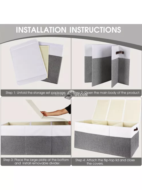 Extra nagy méretű játéktároló doboz fedéllel