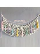 Kézzel szőtt játék tároló függőágy, dekoratív tároló