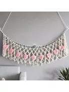 Kézzel szőtt játék tároló függőágy, dekoratív tároló