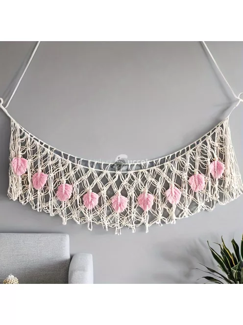 Kézzel szőtt játék tároló függőágy, dekoratív tároló