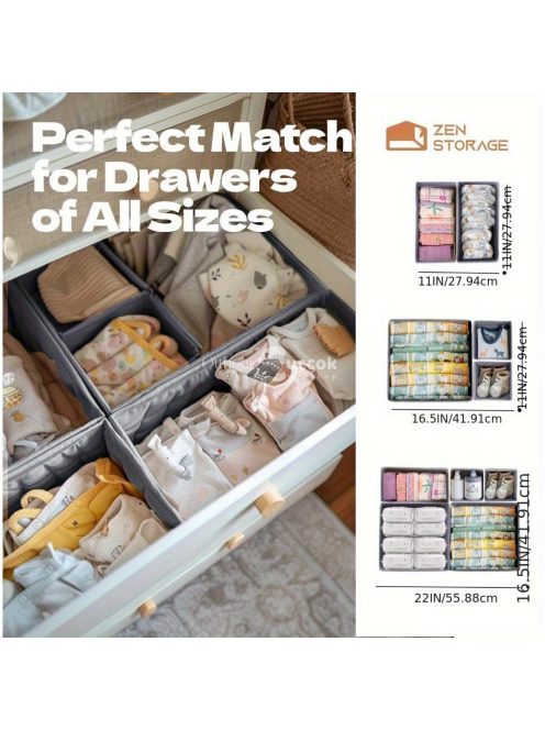 16 darabos Baba Ruházat és Pelenka Szervező Tároló